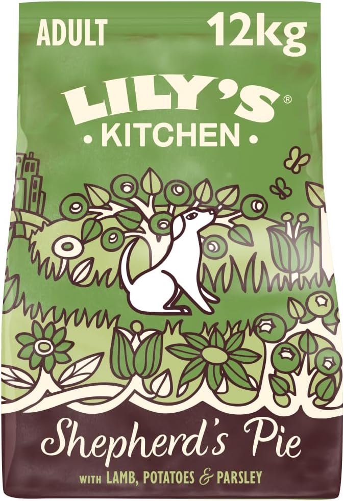 Lily‘s Kitchen Getreidefreies Vollwertiges Trocken Hundefutter für ausgewachsene Hunde (12kg) Lamm S