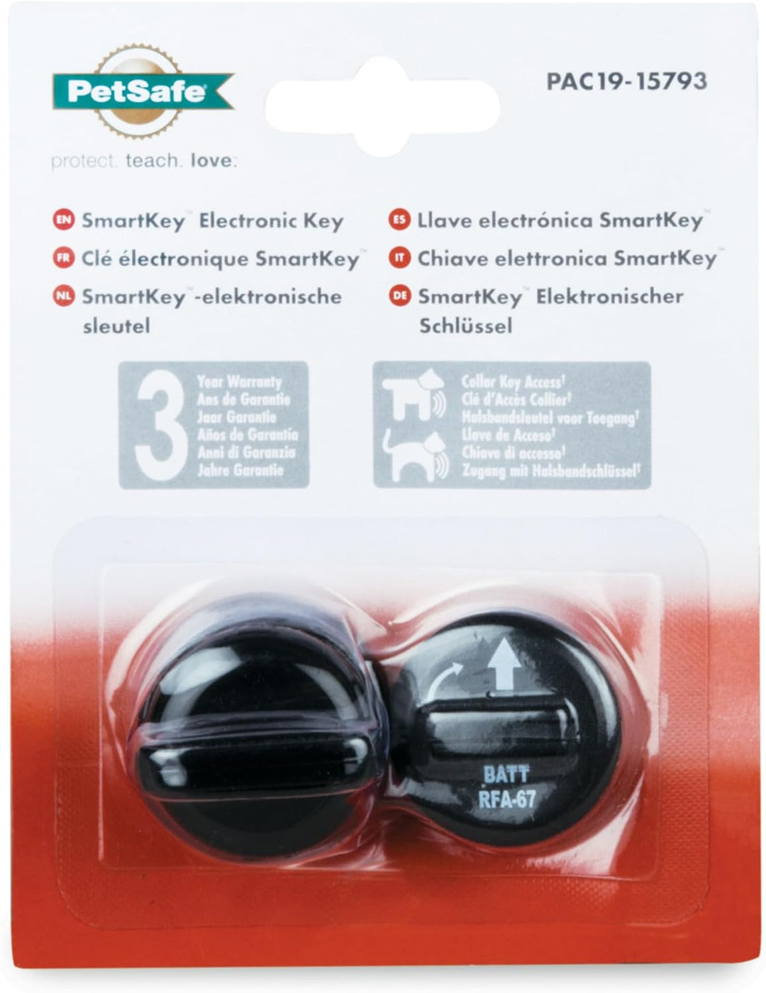 PetSafe SmartKey Halsbandanhänger für SmartDoor Hundeklappe mit Chiperkennung, Ersatz- Zusatzanhänge