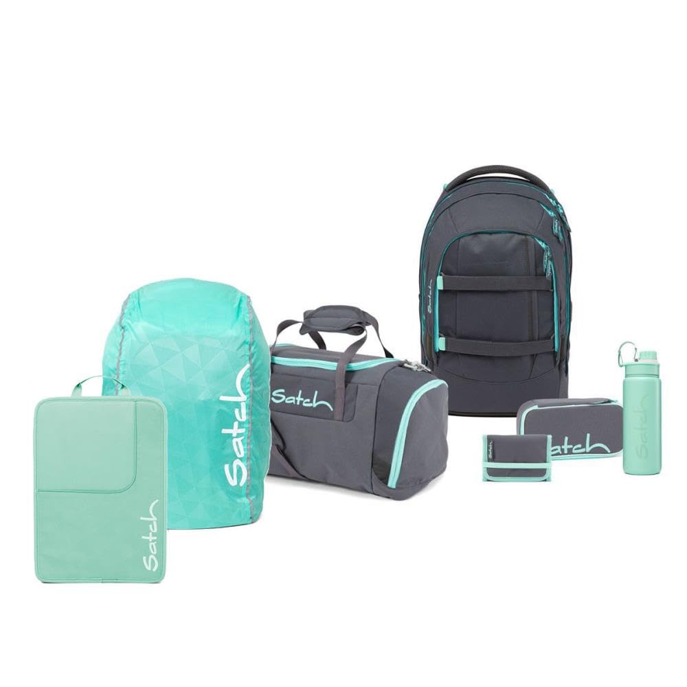 satch Pack Schulrucksack Set 7tlg. Kollektor Edition Mint Phantom, Mint Phantom
