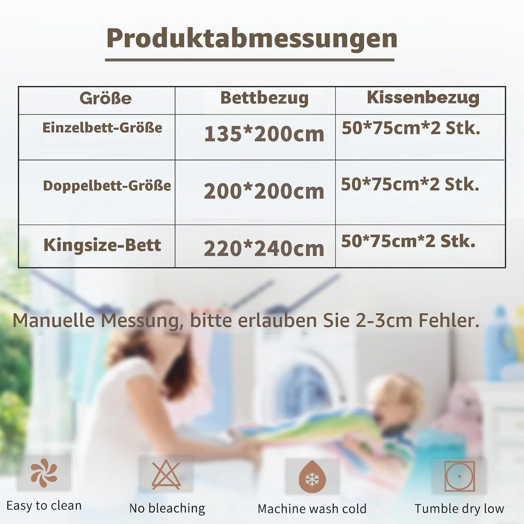 Pferde Bettwäsche-Set Mikrofaser Pferde Bettbezug Set | Bettwäsche-Set für Pferde mit 3D-Druck, Weic