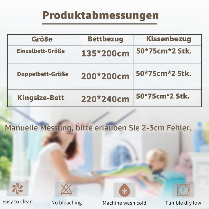 Pferde Bettwäsche-Set Mikrofaser Pferde Bettbezug Set | Bettwäsche-Set für Pferde mit 3D-Druck, Weic