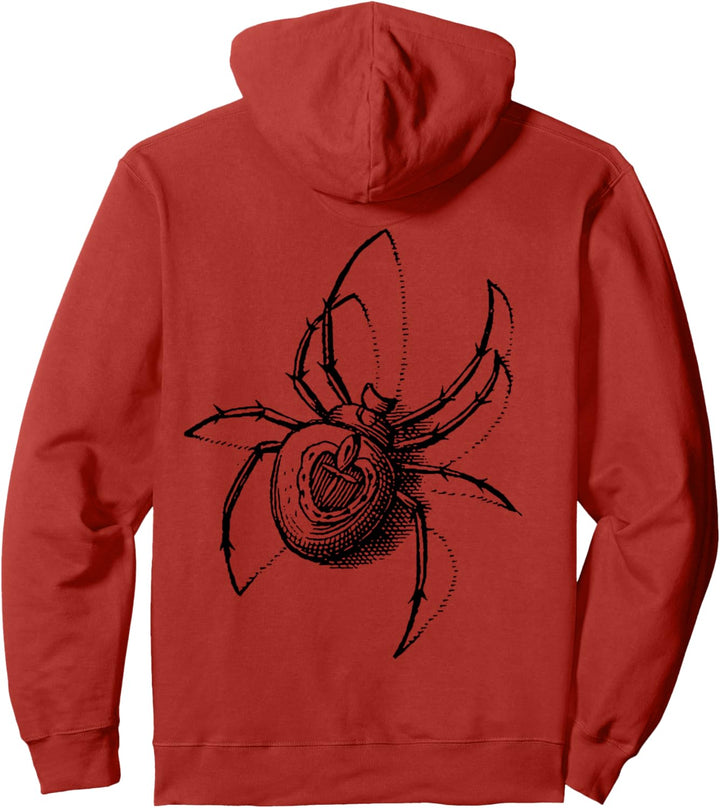 Illustrationsentomologie der Retro- Spinne der Weinlese Pullover Hoodie
