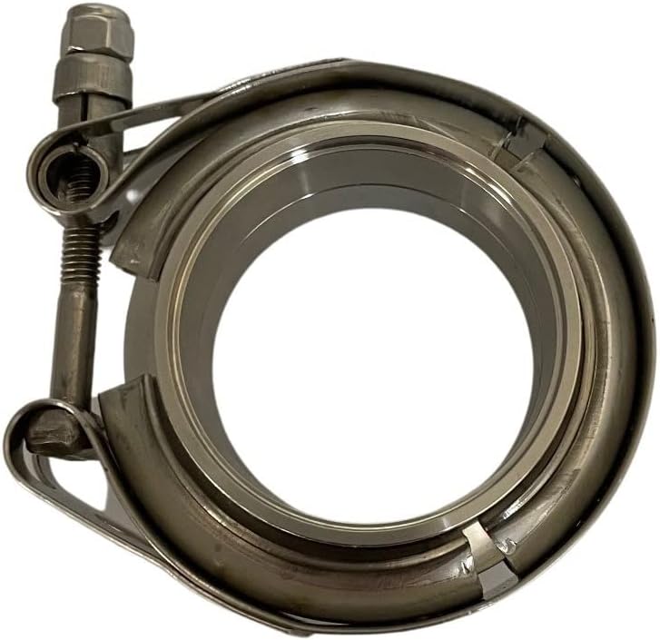 Boltza® V-Band Klemme + Flansche komplett Edelstahl Extra Turbo Schlauch (38 mm) 1.5" Inch (38mm), 1