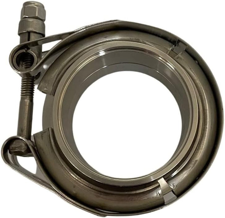Boltza® V-Band Klemme + Flansche komplett Edelstahl Extra Turbo Schlauch (38 mm) 1.5" Inch (38mm), 1