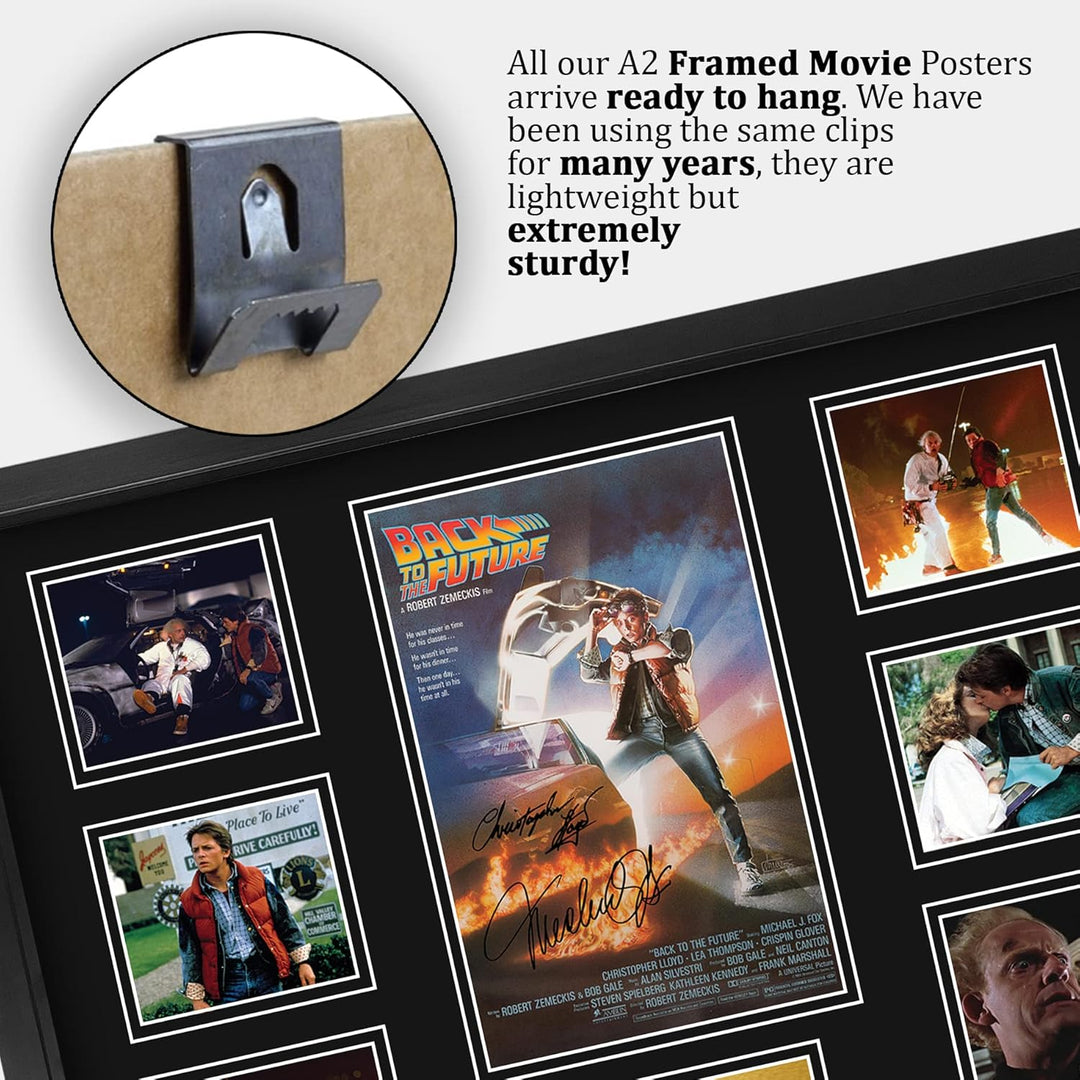 HWC Trading FR A2 Back to the Future Geschenke Geducktes Signiertes Autogramm Präsentationsdisplay f