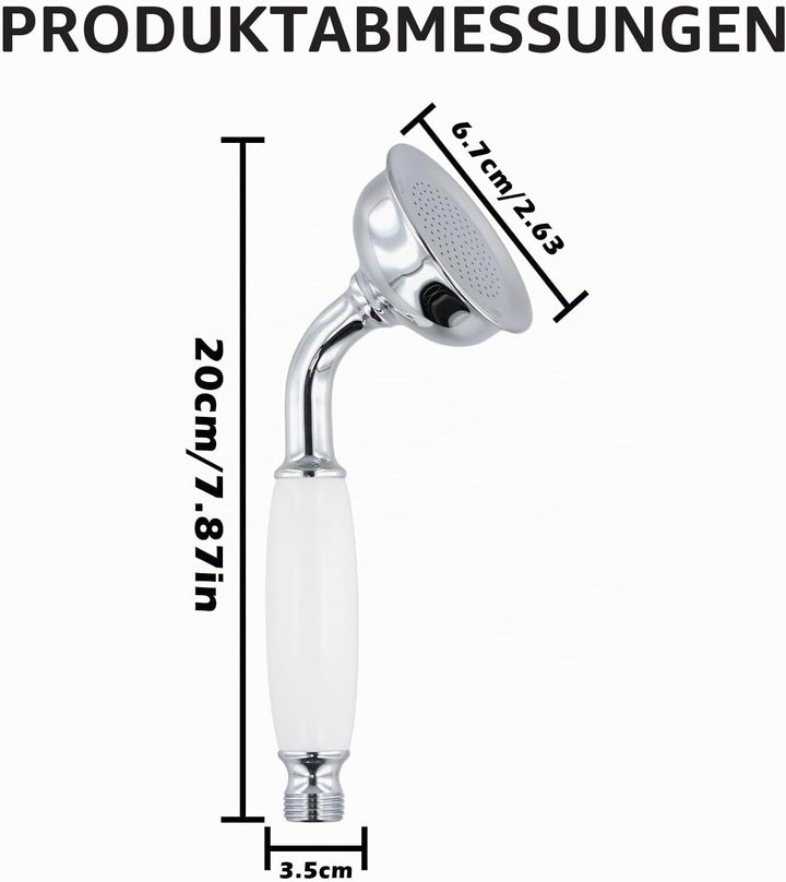WasserhahnHandbrause Duschkopf aus Messing im traditionellen viktorianischen Stil, Retro Handbrause