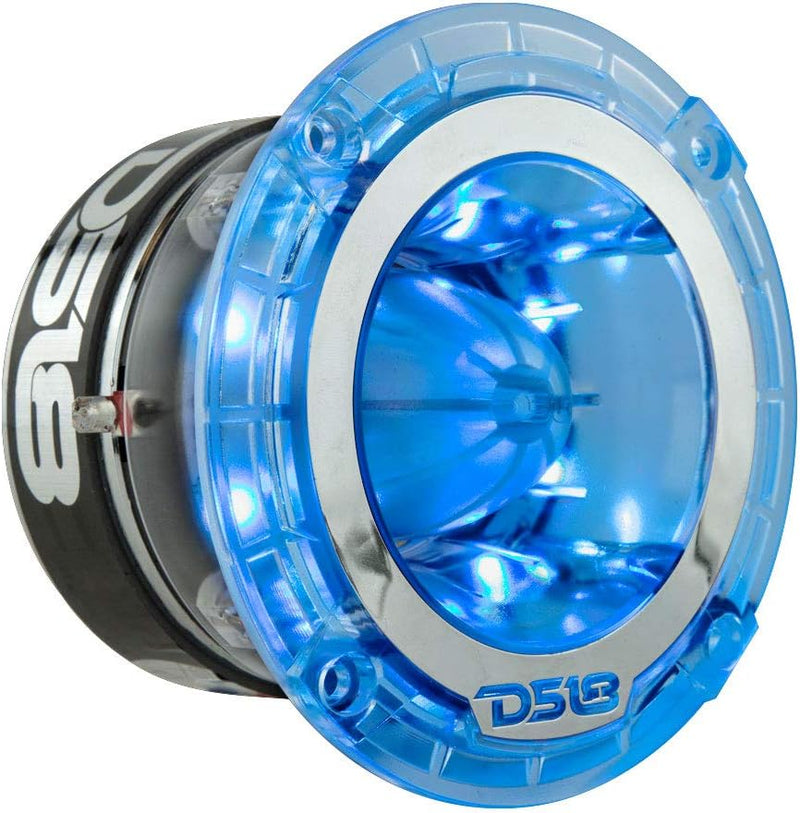 DS18 Car Audio Tweeter 1" Inch 300w Watt Dash Door Super Bullet PRO-TW4L Single RGB LED PRO-TW4L Ein