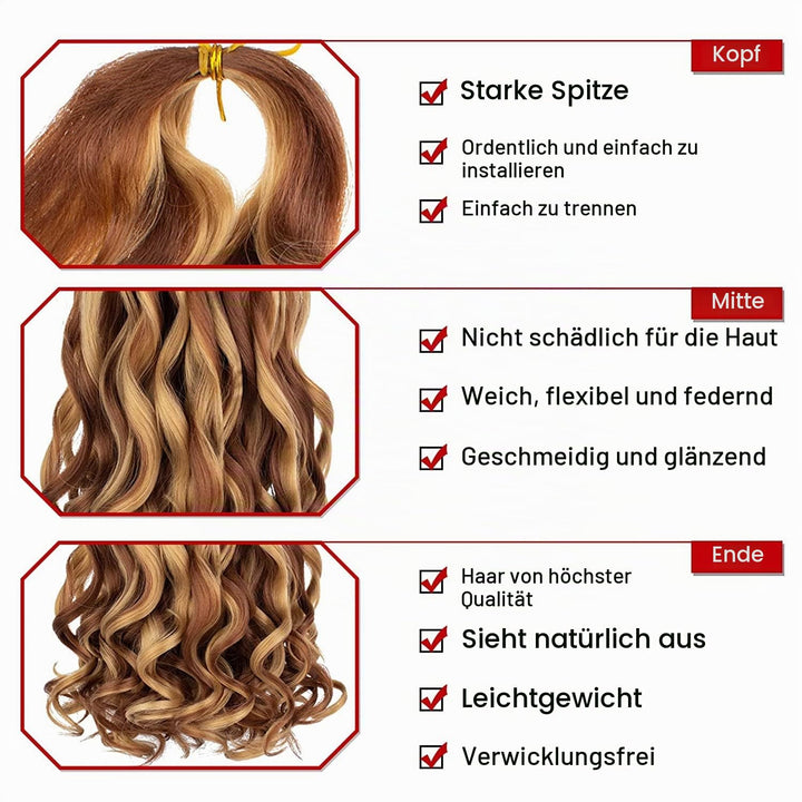 Xtrend 22 Inch 8 Packs French Curls Braiding Hair Pre Stretched Loose Wave Bouncy Braiding Hair Curl