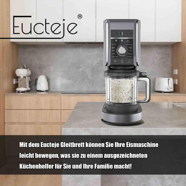 Eucteje Gleitbrett Gleiter Rollbrett Rutschbrett Unterlage Brett Zubehör Kompatibel mit Ninja Creami