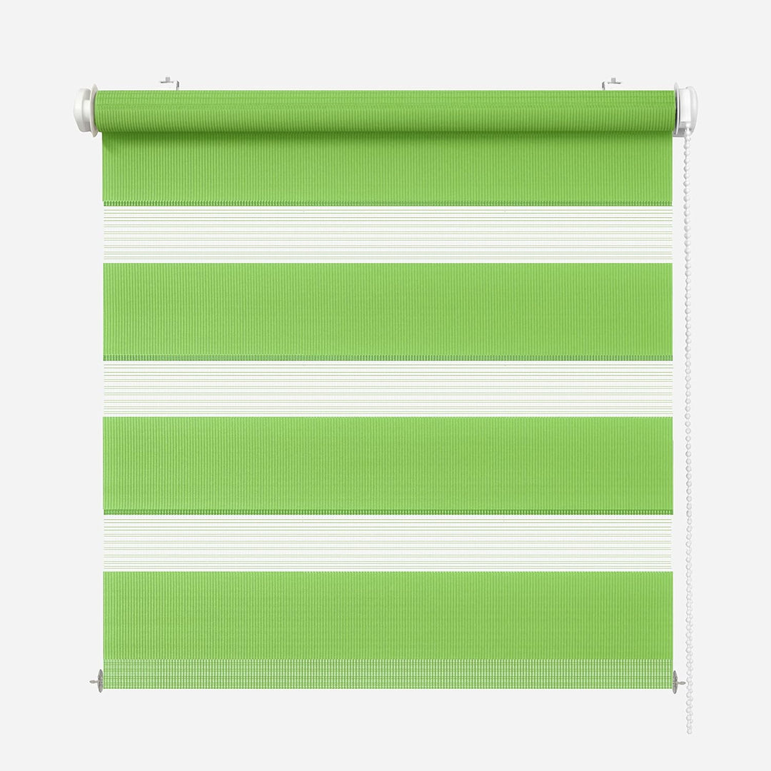 Rikmani Doppelrollo Fensterrollo ARD Duo-Rollo Klemmfixierung Zebrarollo Seitenzugrollo ohne Bohren,