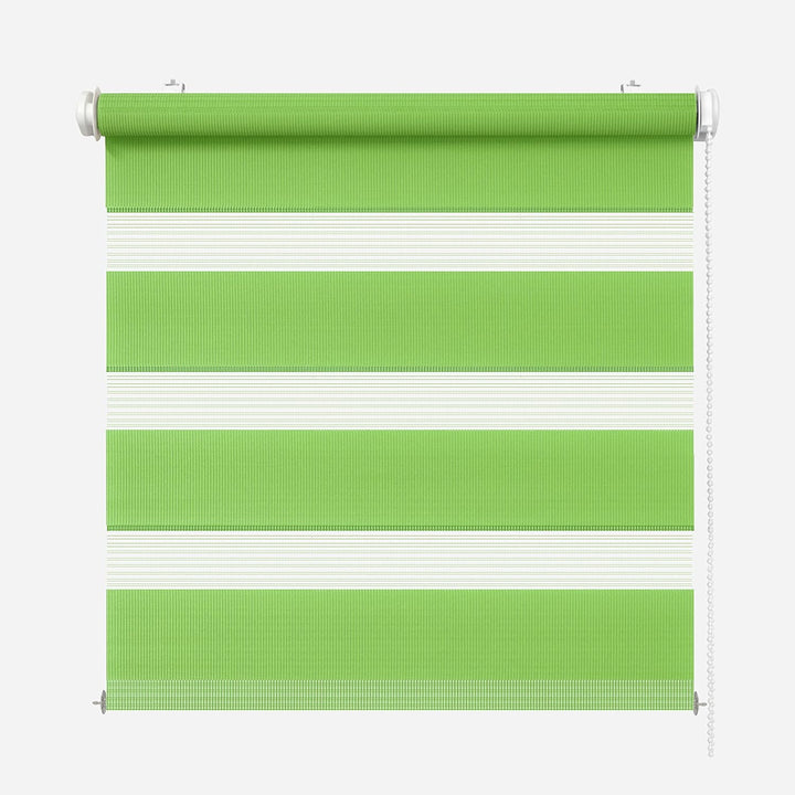 Rikmani Doppelrollo Fensterrollo ARD Duo-Rollo Klemmfixierung Zebrarollo Seitenzugrollo ohne Bohren,