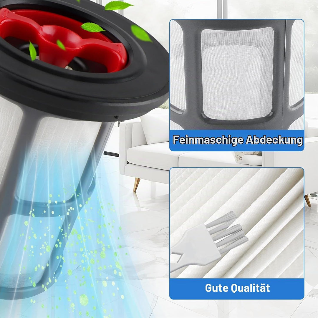 2 Stück Ersatzfilter und Staubsauger Filter Fusselschutz kompatibel mit Bosch Unlimited Gen2 Serie 8