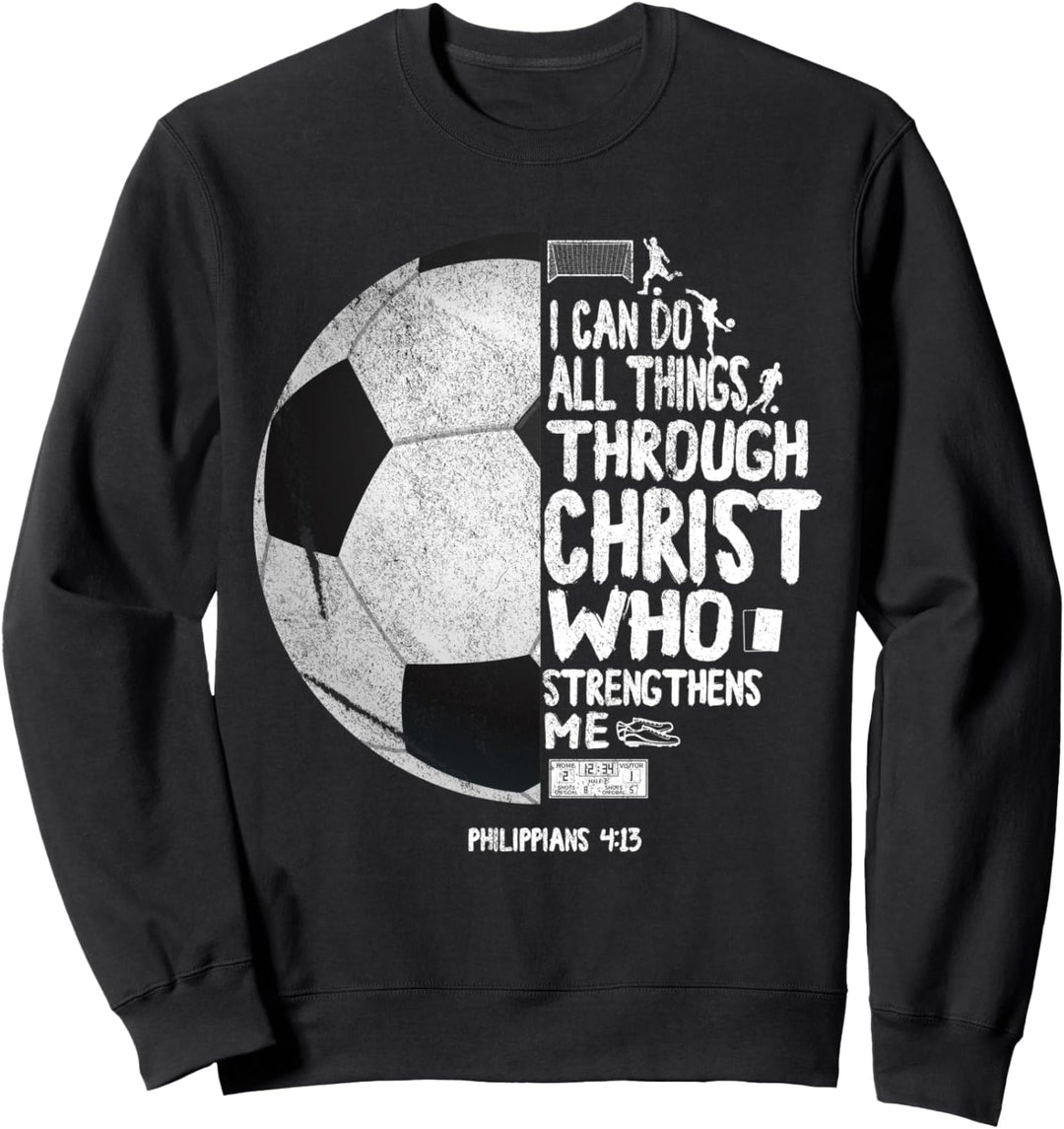 Ich Kann Alle Dinge Tun Durch Christus Philipper 4:13 Sweatshirt
