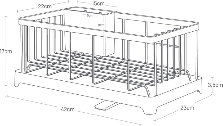 YAMAZAKI 2876 Tower Abtropfgestell, Stahl, Schwarz, One
