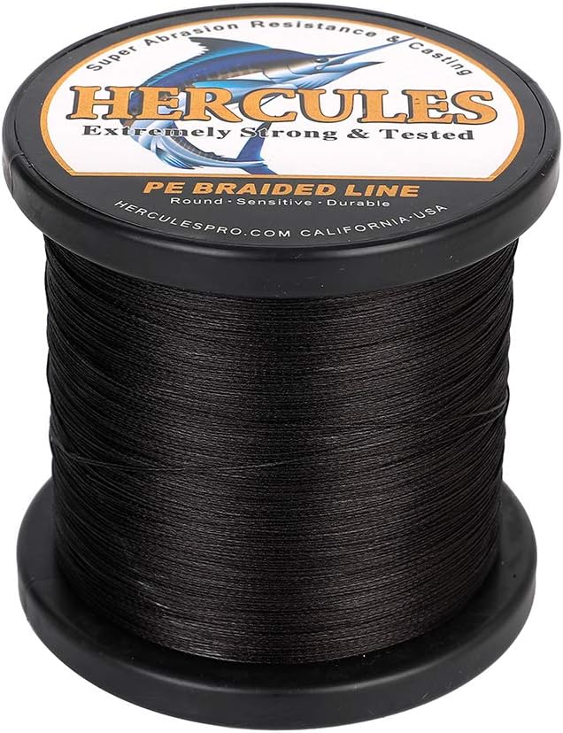 HERCULES Super Cast 100m - 2000m Yards Geflochtene Angelschnur 10lb - 300lb Test für Salzwasser Süss