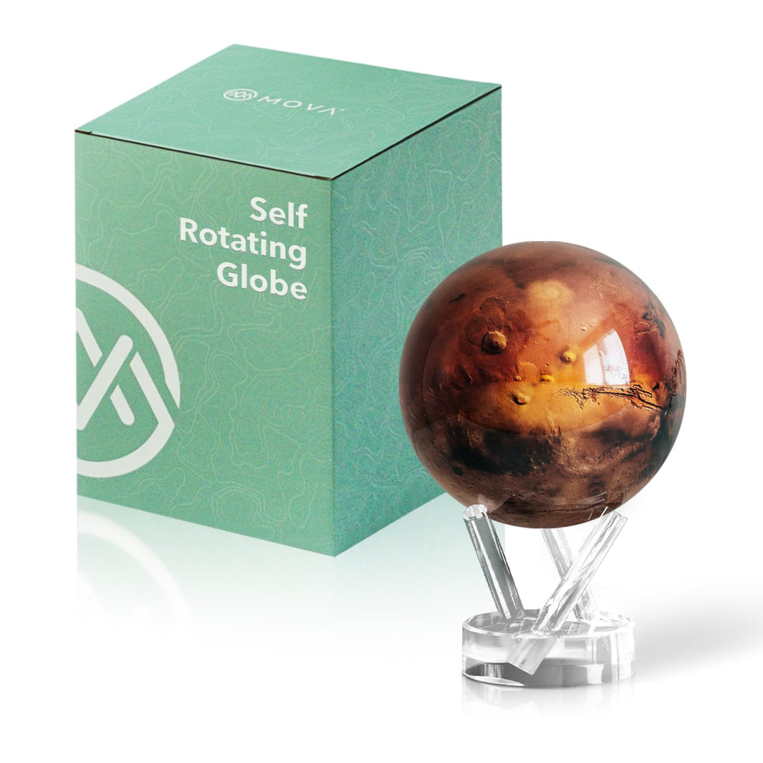 4.5" Rotating Mova Mars Planet 11.4 cm - Mars, 11.4 cm - Mars