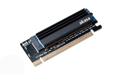 AKASA - Akasa M.2 PCIe Adapter mit Kühler - schwarz