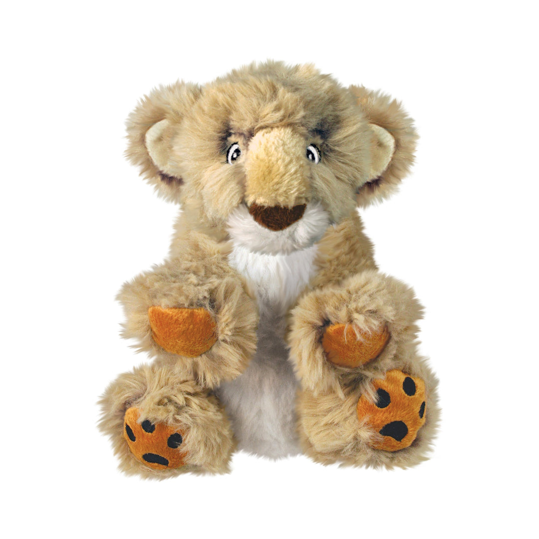 KONG – Comfort Kiddos Lion – Plüschtier mit Herausnehmbarem Quietscher – Für Grosse Hunde Löwe 1 Stü