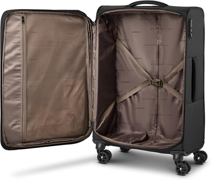 Stratic taska Koffer & Trolleys | Koffer Gross aus leichtem Polyester mit Dehnfalte, 4 Rollen, einem