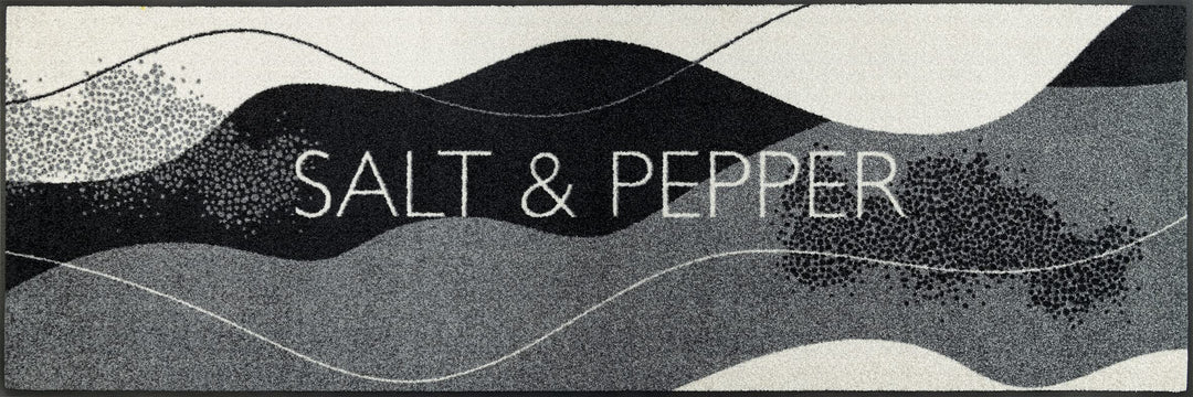 wash+dry Fussmatte, Salt & Pepper 60x180cm grau, innen und aussen, waschbar 60x180cm Salt & Pepper G