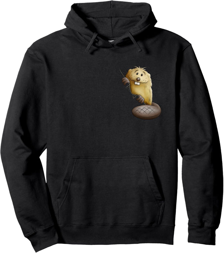 Cooles Cartoon Nagetier Lustiger Biber Pullover Hoodie