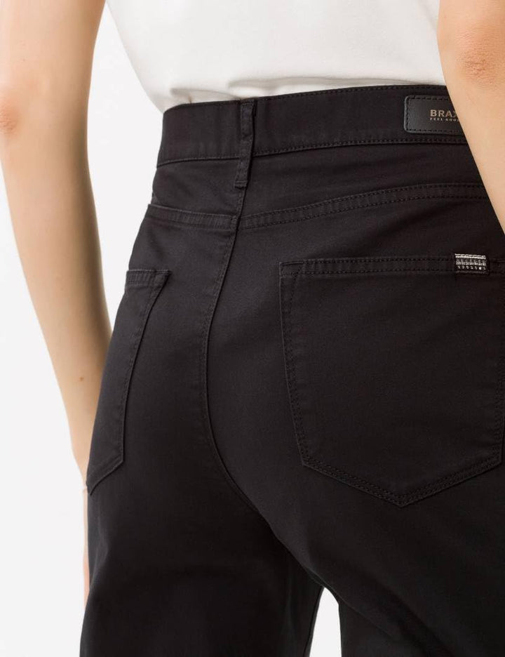 BRAX Damen Style Carola Five-Pocket Wertigem Baumwollstretch Hose 32W / 32L Schwarz, 32W / 32L Schwa