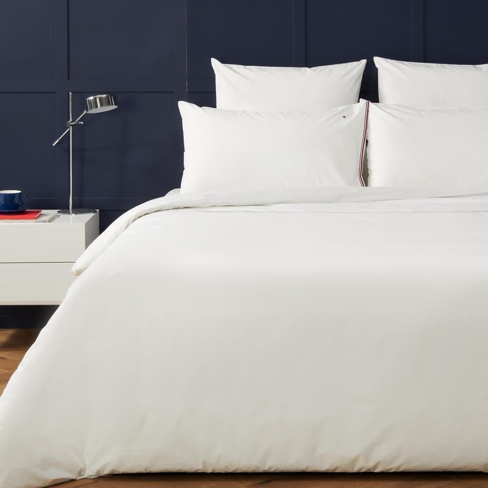 Tommy Hilfiger Bettwäsche Ribbon | White - 155 x 220