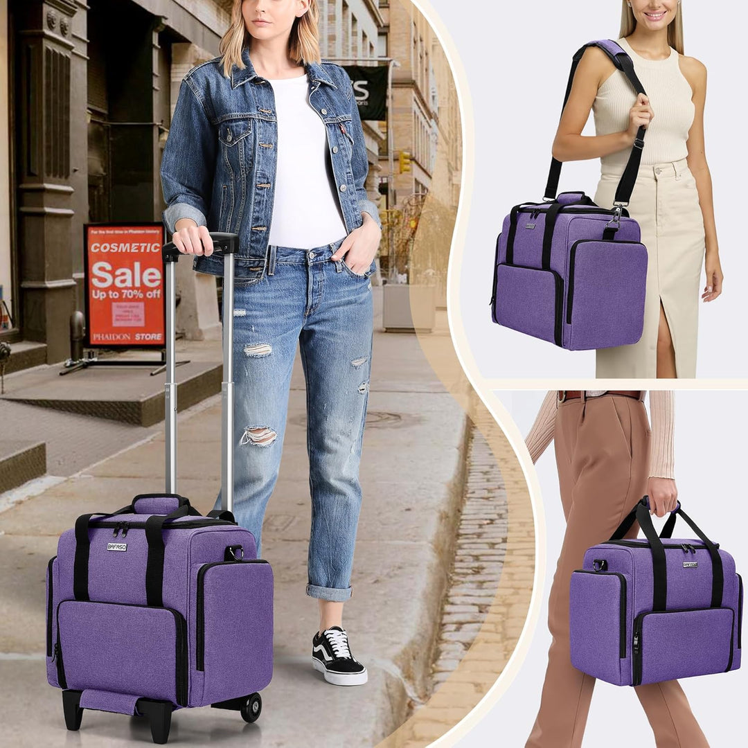 BAFASO Kosmetikkoffer Trolley, Make up Koffer Gross, Schminkkoffer Damen mit Rollen, Abnehmbar Kosme