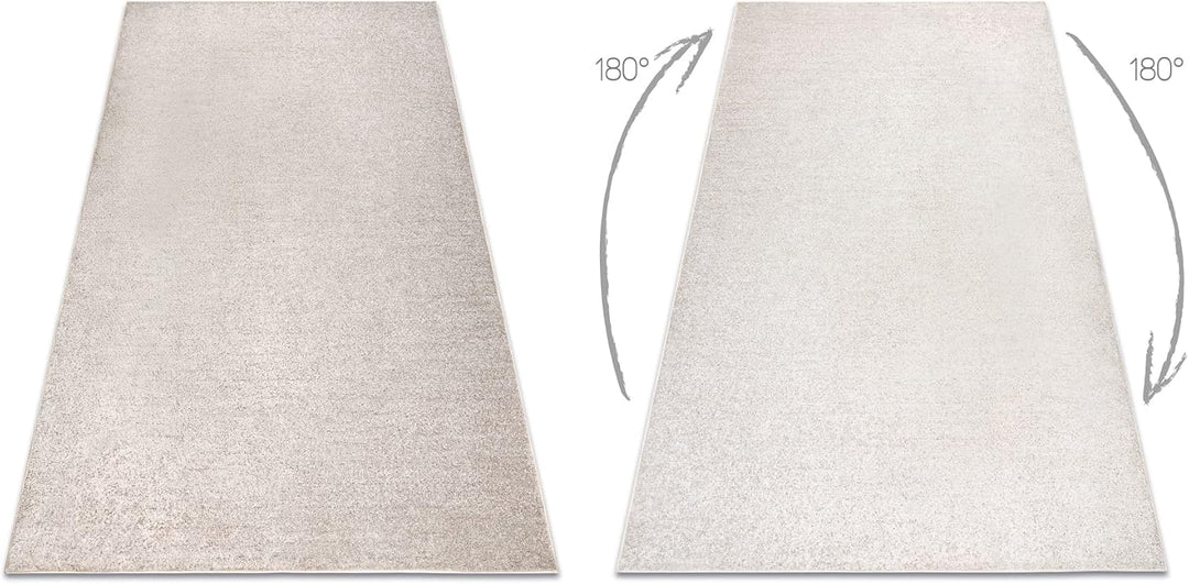 rugsx Teppich Teppichboden Santa FE beige 33 eben, glatt, einfarbig, 350x400 cm 350x400 cm Beige San