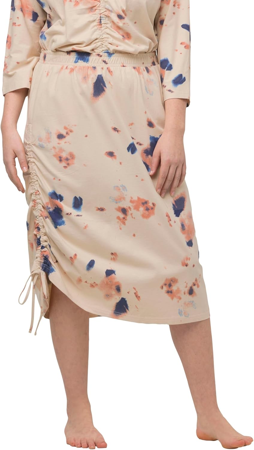 Ulla Popken Damen grosse Grössen Übergrössen Plus Size Jerseyrock, Saumband, Elastikbund, Biobaumwol