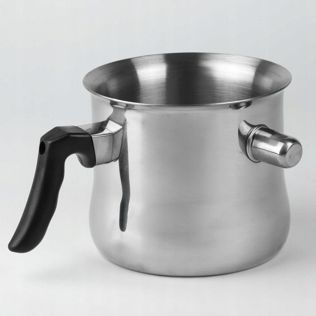 1,5L Milchtopf Simmertopf Edelstahl Kochtopf Wasserbad Simmerntopf Wasserbad mit Flötenkessel Funkti
