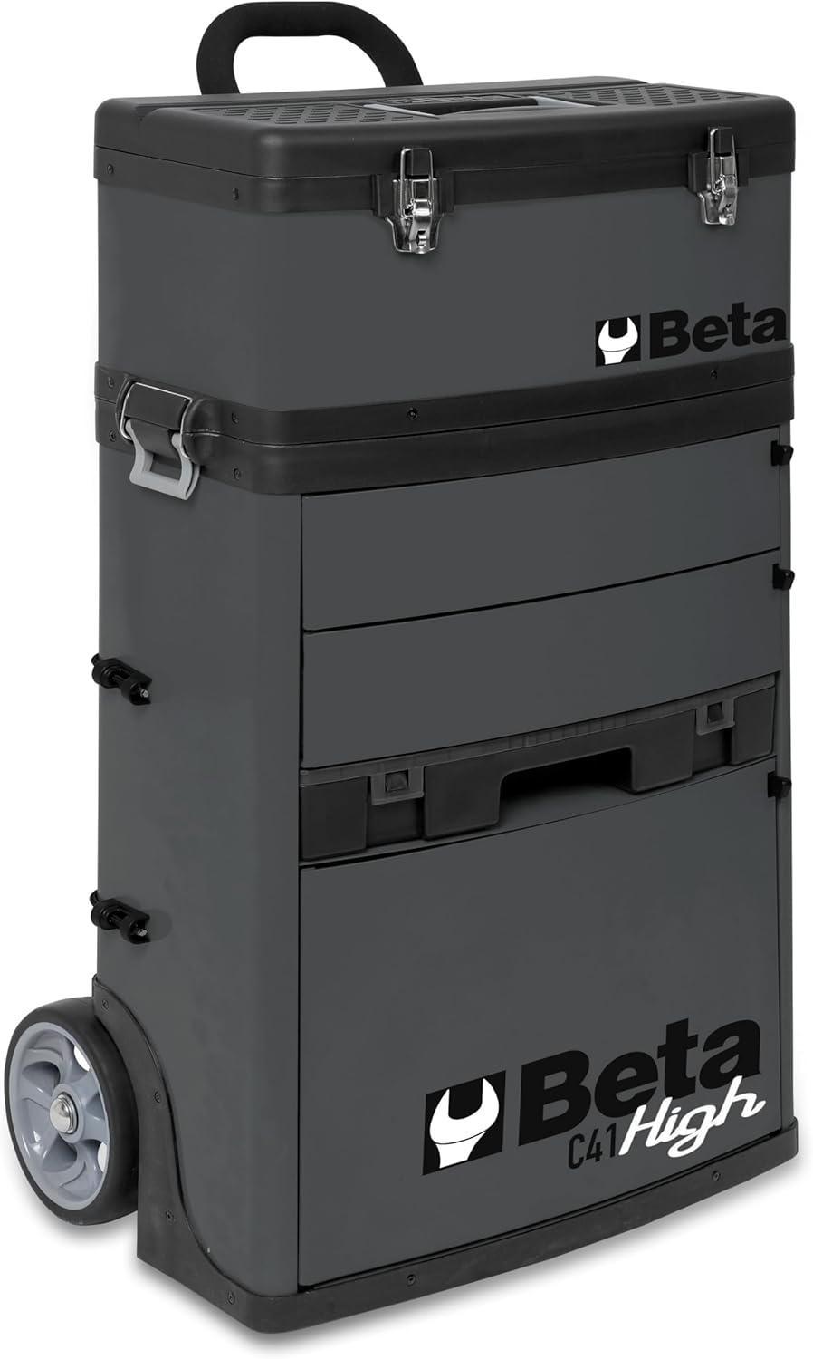 Beta C41H-G Werkzeugtrolley (mobiler Werkzeugkoffer, robuster Blechrahmen, stapelbare Module, grosse