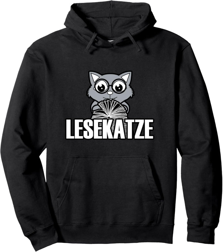 Leserin Lesekatze Niedliche Katze Spruch Pullover Hoodie