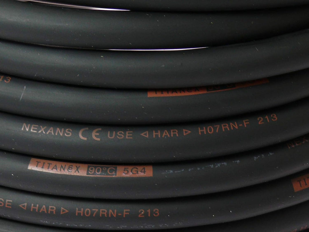 TITANEX Kabel H07RN-F 5x4,0 mm² (5G4) Baustellenkabel, Industriekabel geeignet für den Aussenbereich