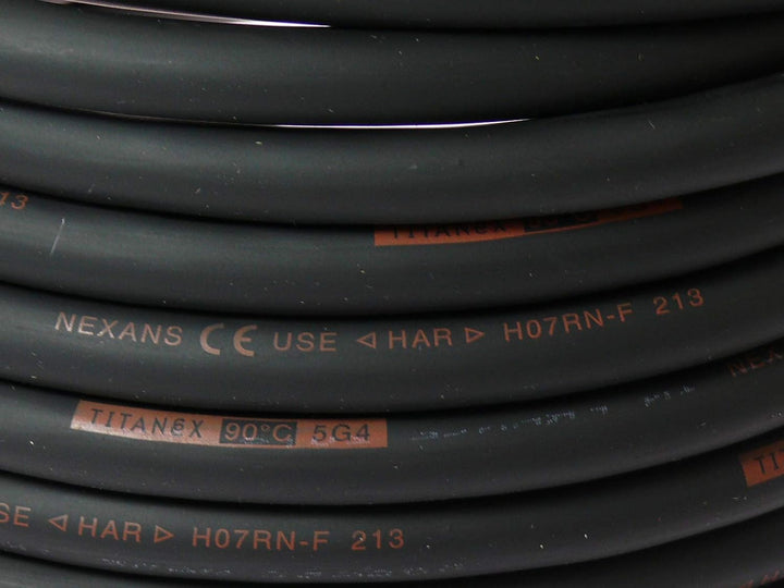 TITANEX Kabel H07RN-F 5x4,0 mm² (5G4) Baustellenkabel, Industriekabel geeignet für den Aussenbereich