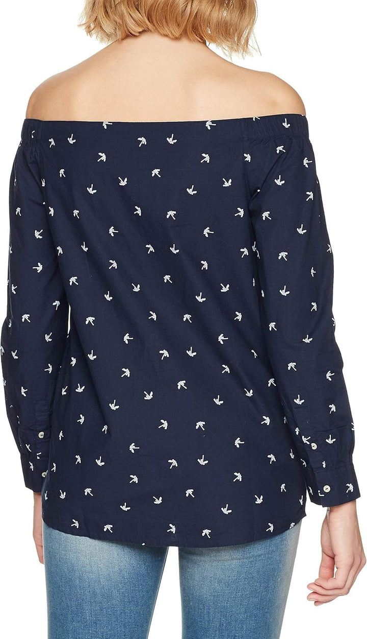 GARCIA Damen Bluse XL Blau (Marine 70), XL Blau (Marine 70)