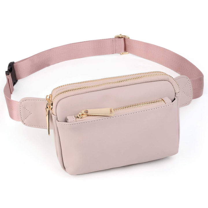 Geldbörse Damen Brieftasche UTO PU Leder Multifunktions Zip um Clutch für Handy 0759c Pu Rosa, 0759c