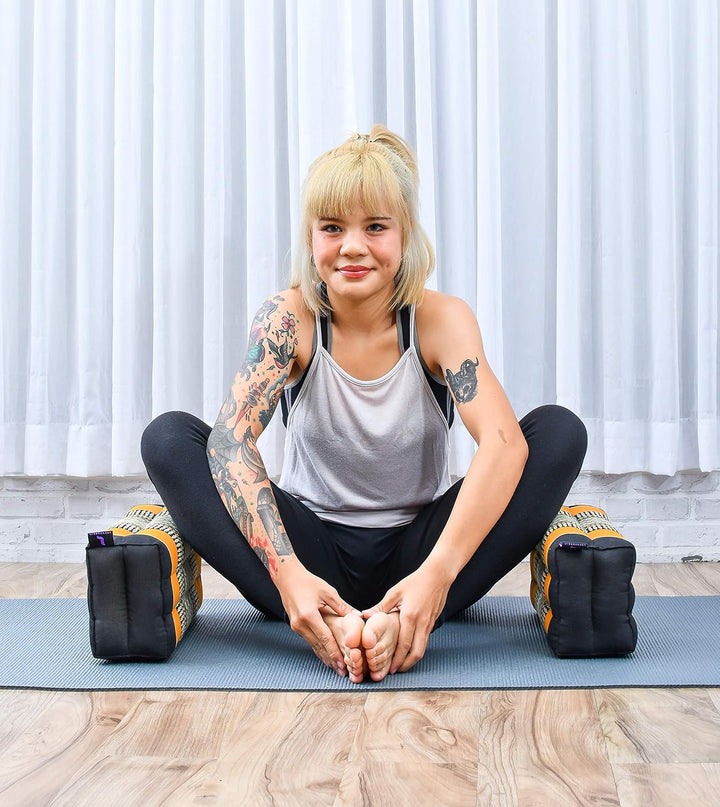 Leewadee Meditationskissen Yogakissen Yoga Block Yoga Zubehör Yoga Klotz Yoga Kissen Ökologisches Na
