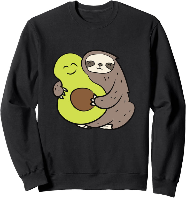 Süsses Faultier mit Avocado Vegan Süsses Faultier mit Avocado Sweatshirt