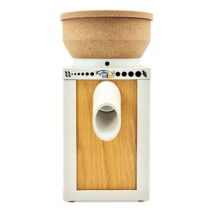 KoMo KoMoMio ECO Getreidemühle elektrisch - Holz, Arboblend® mit Korktrichter - 250W Motorleistung -