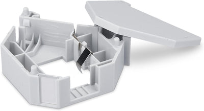 kwmobile Keystone Modul und Hutschienenadapter Set - passt auf genormte Hutschiene - 16x CAT6A Modul