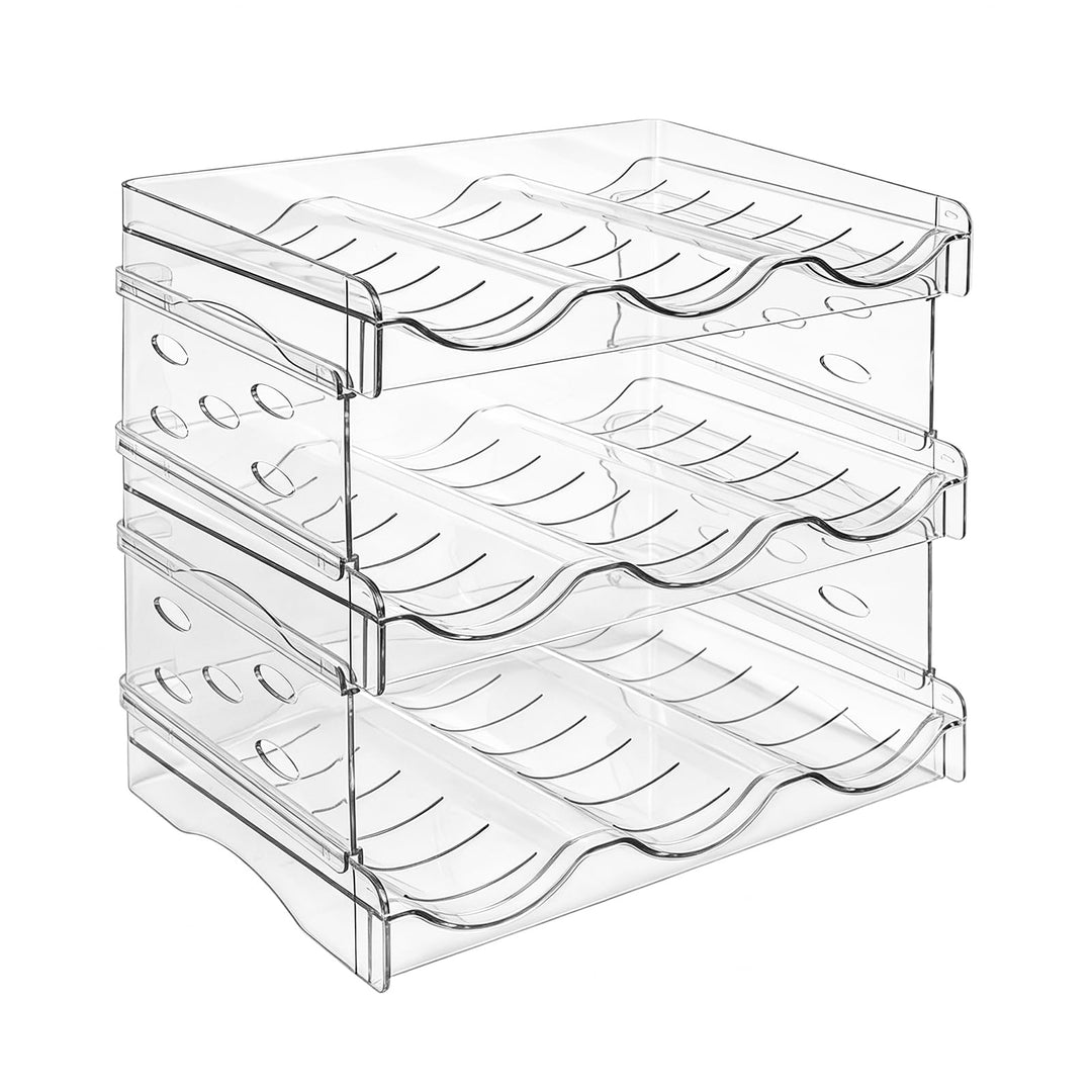 Top-spring Flaschenregal stapelbar, Küchen Organizer, Flaschenhalter Kühlschrank & Schrank Organizer