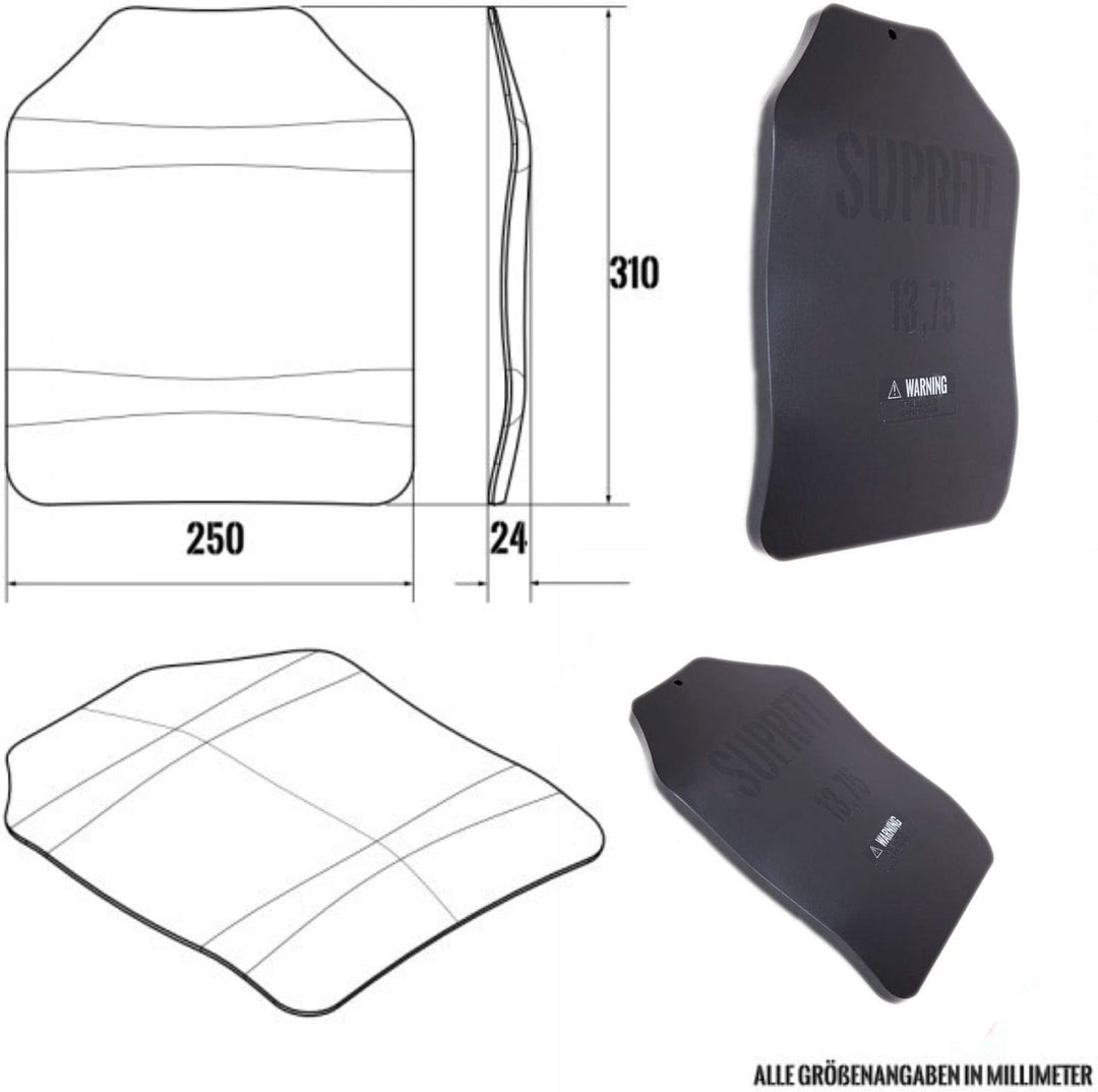 Suprfit Sigurd 3D Gewichtsscheiben Plates - Zusatzgewicht für Sigurd 3D Gewichtsweste, 1,7 kg, 2,6 k