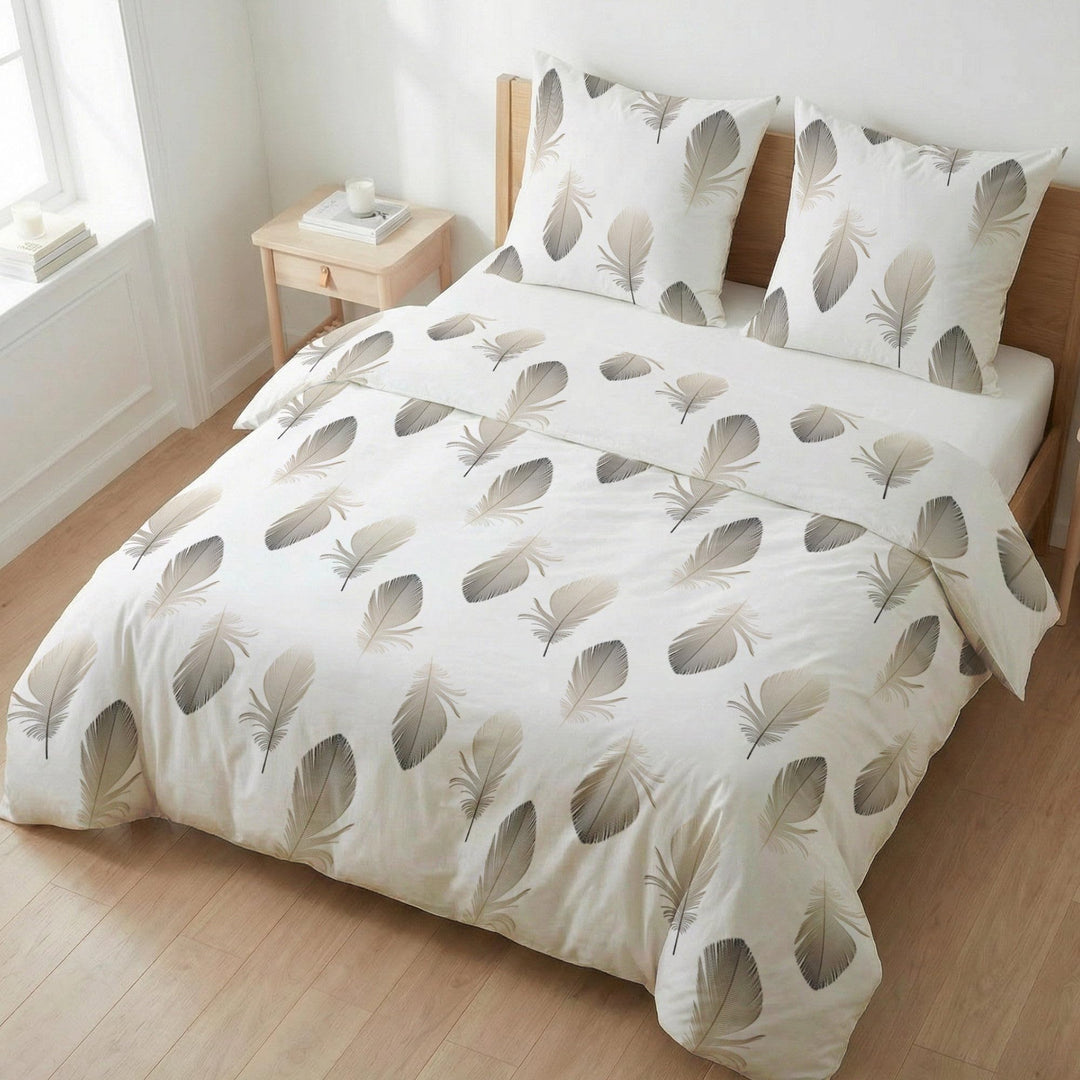 etérea Renforcé Bettwäsche 155x220 cm + 80x80 cm Federn Weiss Bettbezug Set 155x220 cm + 80x80 cm We