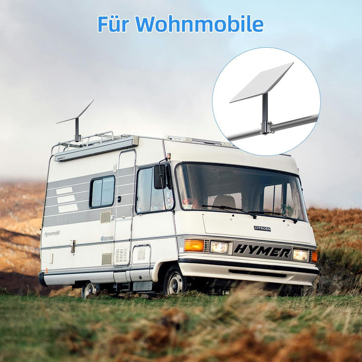 Starlink V2 Rohradapter, universelle U-Bügelklemme für Antennenhalterung, verstellbare Aluminium-Mas