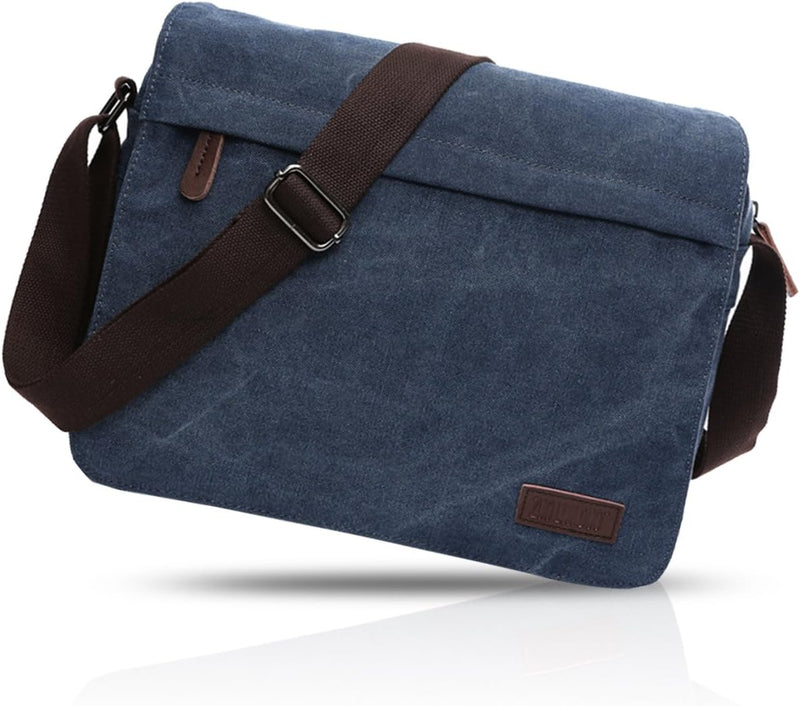 FANDARE New Umhängetasche Herren 9.7-Zoll-Laptop Studenten Reisen Postbote Crossbody Bag Grosse Kapa