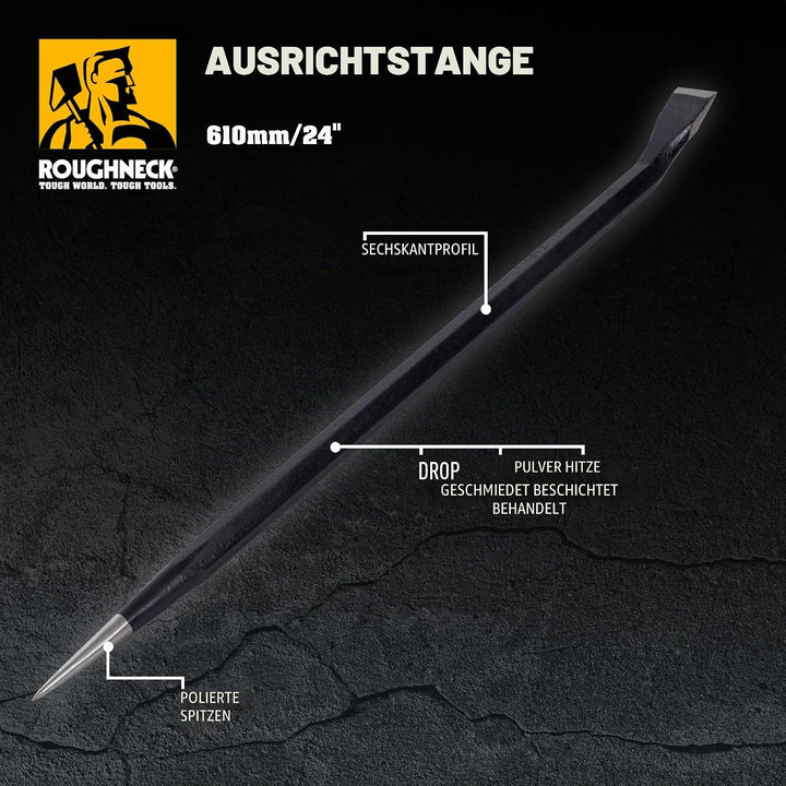 Roughneck Ausrichtstange – 610 mm (24 Zoll) Gesenkgeschmiedetes, wärmebehandeltes und korrosionsbest