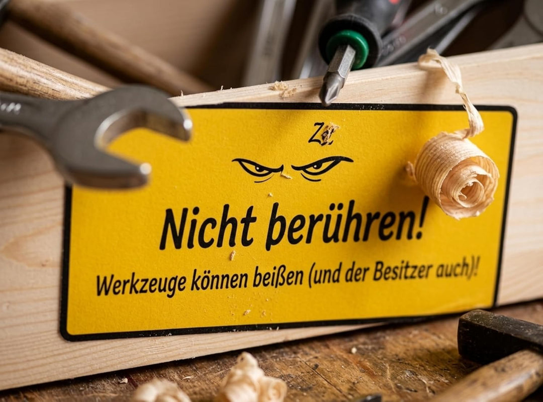 Pinus Personalisierte Werkzeugkiste aus Holz 34x18x20,5 cm - Holz Werkzeugkasten mit Griff, personal