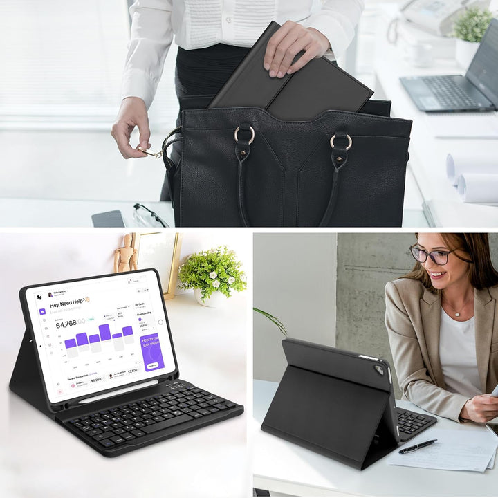 WINCHKING Tastatur Hülle für iPad 9.7 Zoll 2018 (6. Generation)/2017 (5. Generation)/Pro 9,7"/ Air 2