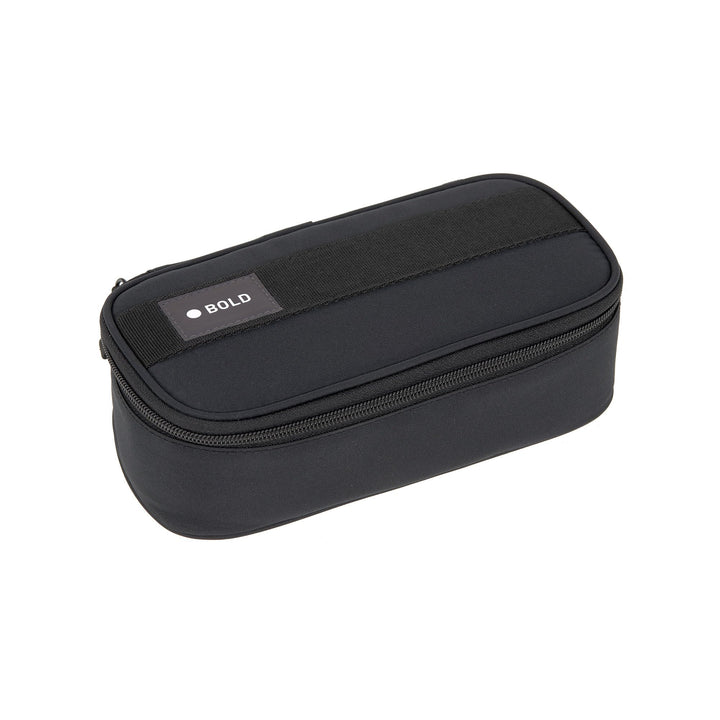 LÄSSIG Bold Schlampermäppchen Stiftemäppchen Schule/School Spacy Pencil Case Bold Black